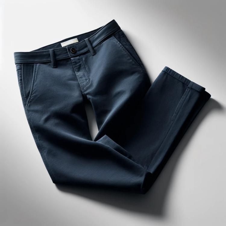 Solid Navy Blue Pants