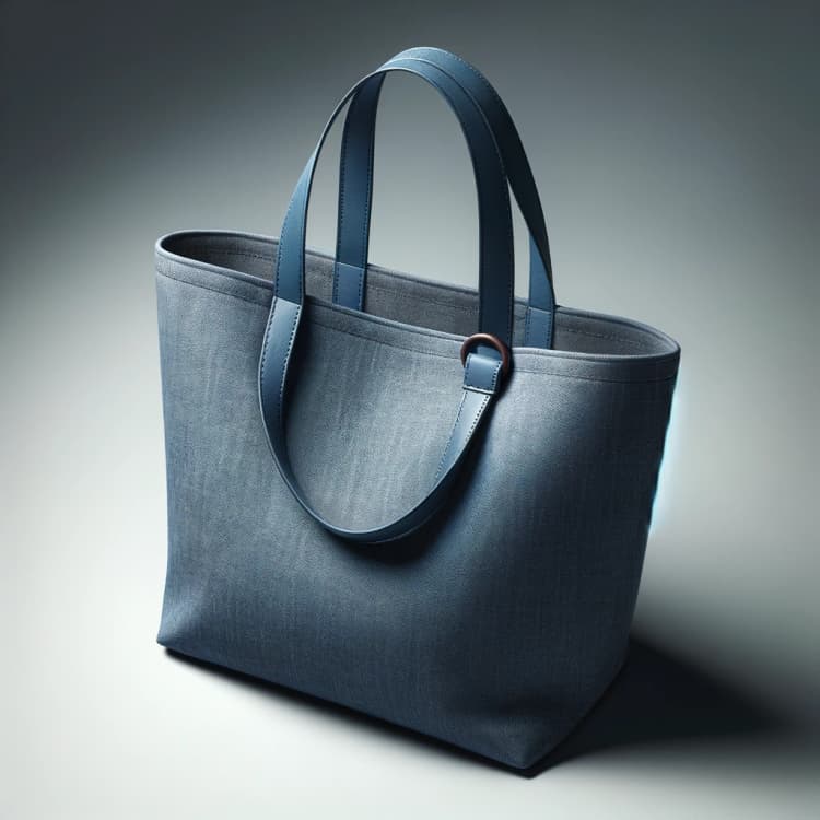 Casual Blue Tote Bag